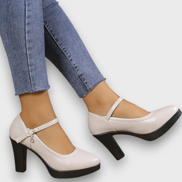 Zoe Elegant High Heels with Block Heel