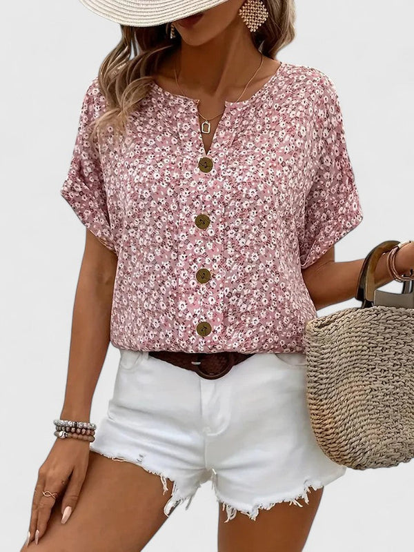 Sabine Elegant Floral Summer Top